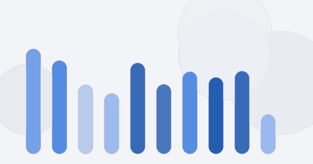 Abstract blue illustration showing website analytics data points and a magnifying glass, symbolizing deep insights into user behavior on a hotel website.