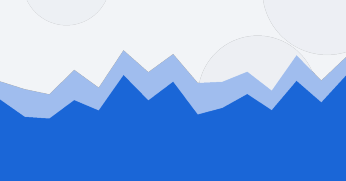 Abstract blue illustration for the glossary entry Attribution model