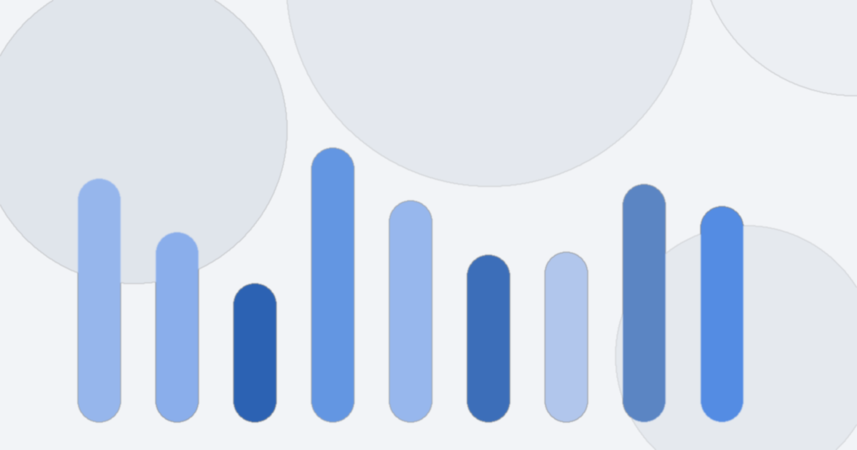 Abstract blue illustration for the glossary entry AI visibility score