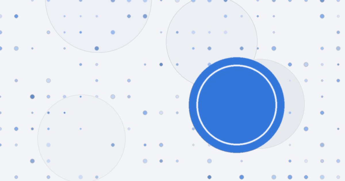Abstract blue illustration with interconnected nodes representing data flow and analytics, suggesting AI traffic tracking.