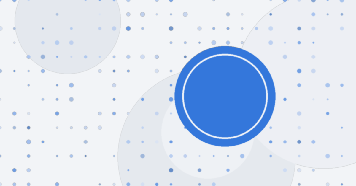 Una ilustración abstracta en tonos azules y morados que representa la interconexión de datos y la inteligencia artificial, con formas geométricas y líneas que evocan una red.