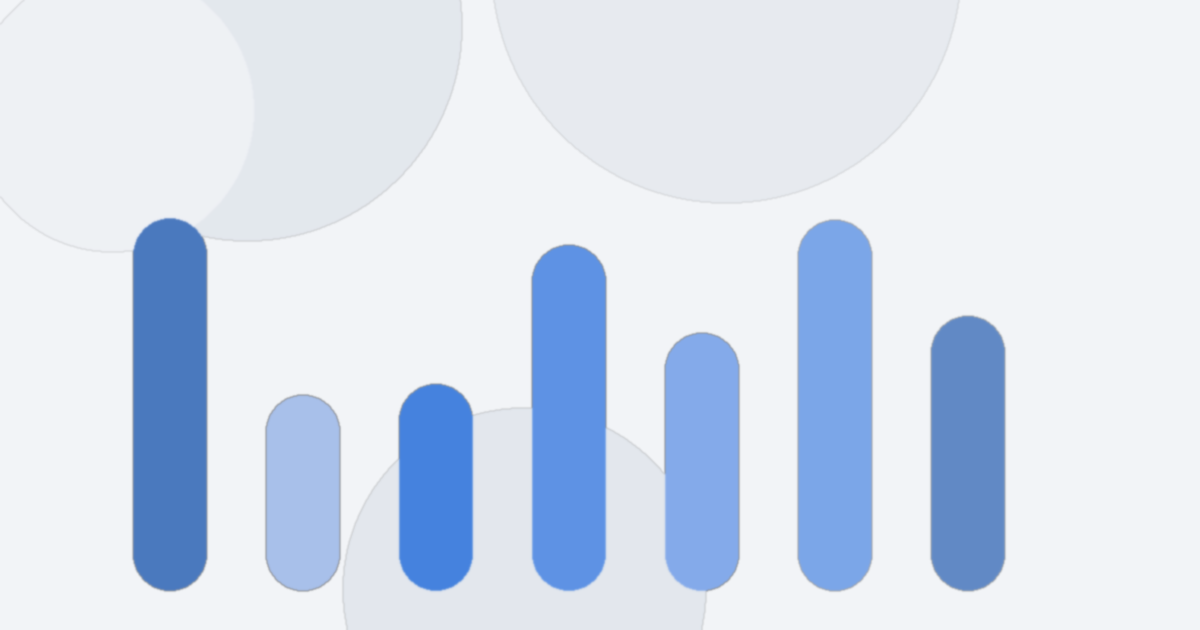 Abstract blue illustration for the glossary entry AI Overviews