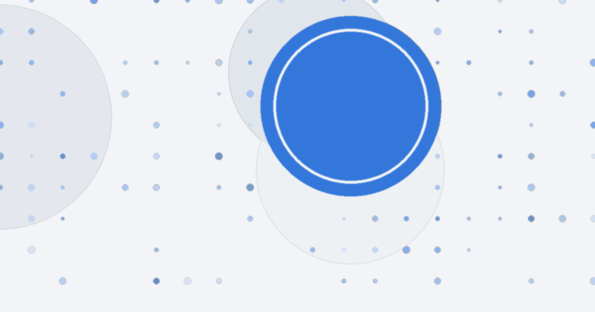 Abstract blue illustration for the glossary entry Answer engine